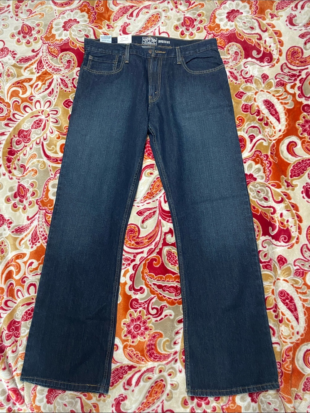 Levi's Men's Bootcut Jeans - Dark Blue Denim